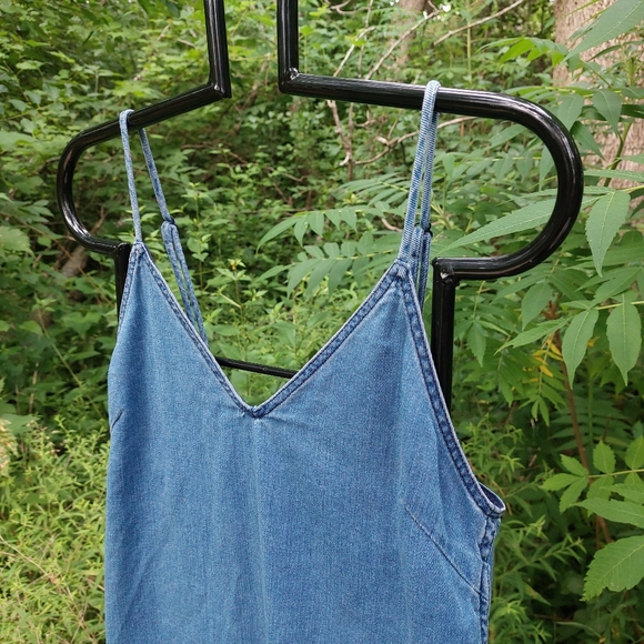 Wilfred Free Denim Mini Tank Dress Xs - Picture 3 of 8
